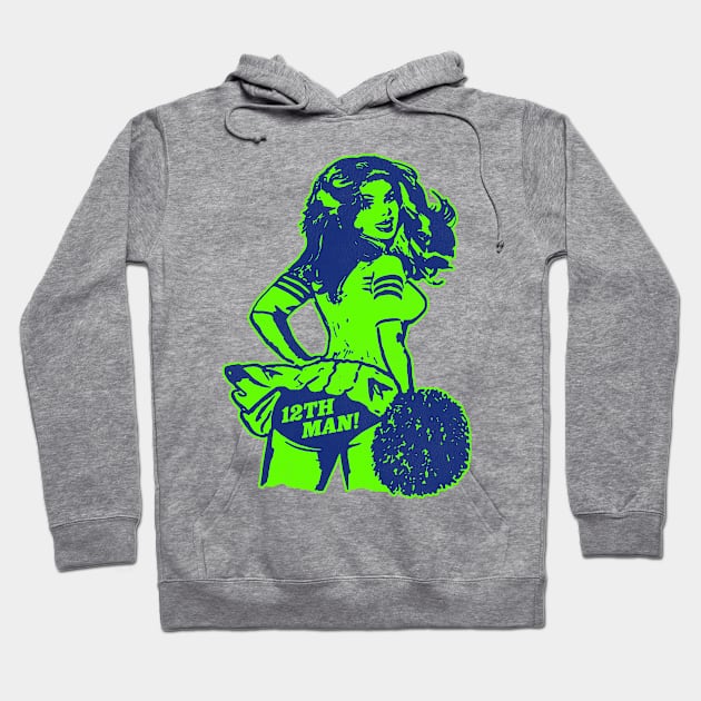 Seattle Cheerleader Hoodie by darklordpug